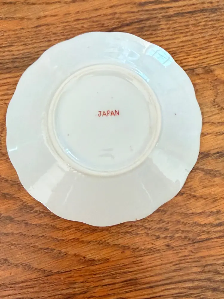 Vintage Horse Butter Pat Dish | 4” Scalloped Porcelain | Made in Japan | Equestrian Farmhouse Decor