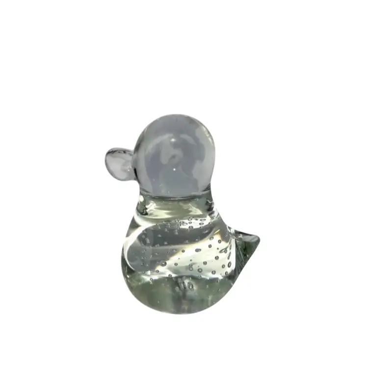 ART GLASS DUCK 
PAPERWEIGHT