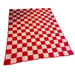 11 Vintage Peach Square Granny Core Cottage Core Farmhouse Afghan 62 X 80