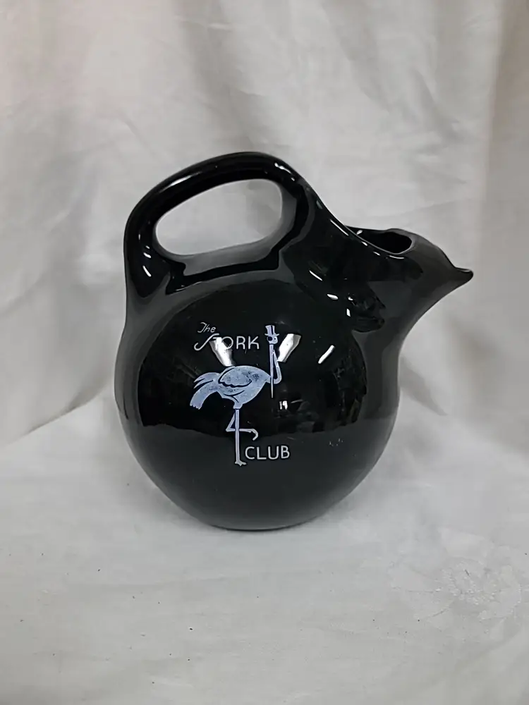 "The Stork Club" vintage ball pitcher, Shenango China