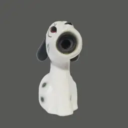 Vintage Ceramic Dalmation Dog Pencil Sharpener Japan  Decor