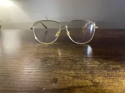 Christian Dior Metal Gold Wire Frame with Oval Shaped Eyeglass Frames Only 51-19-140 mm