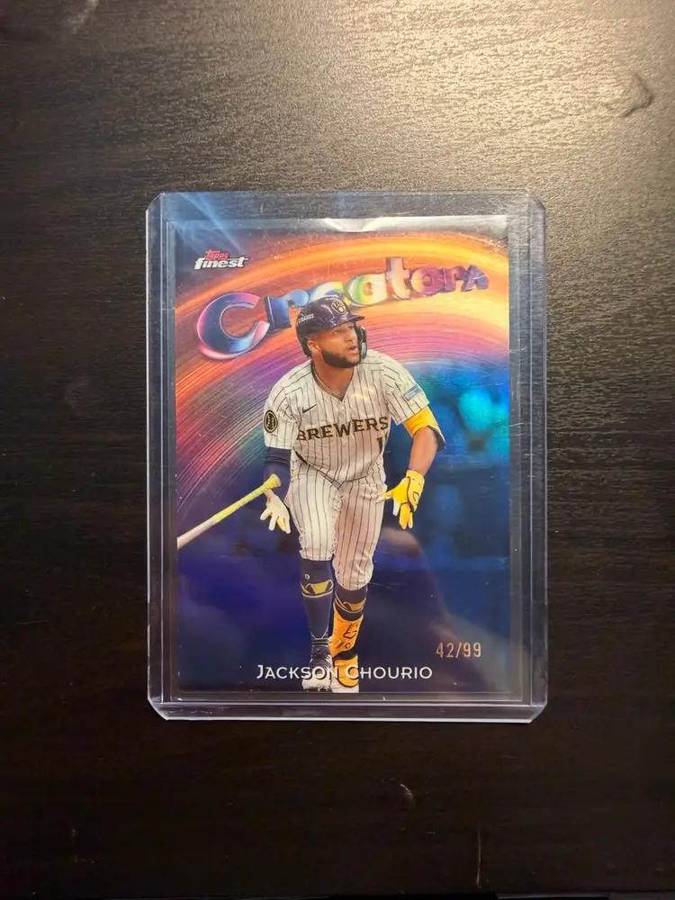 Jackson Chourio 2025 Topps Finest Blue Creatora /99
