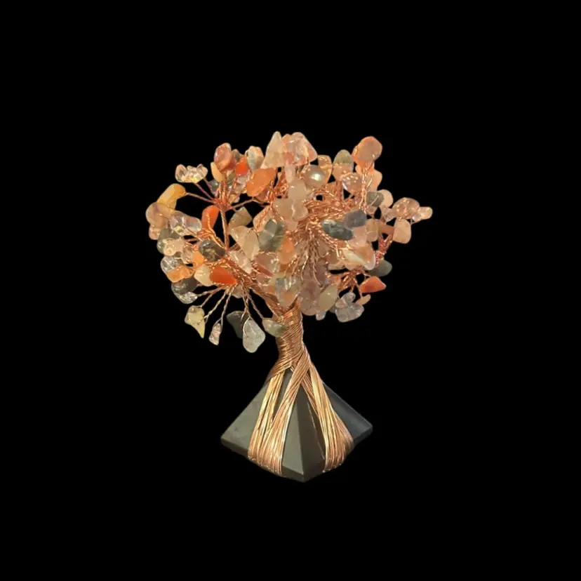 Tree Of Life Sculpture - Crystal Gemstone - Artisan Made