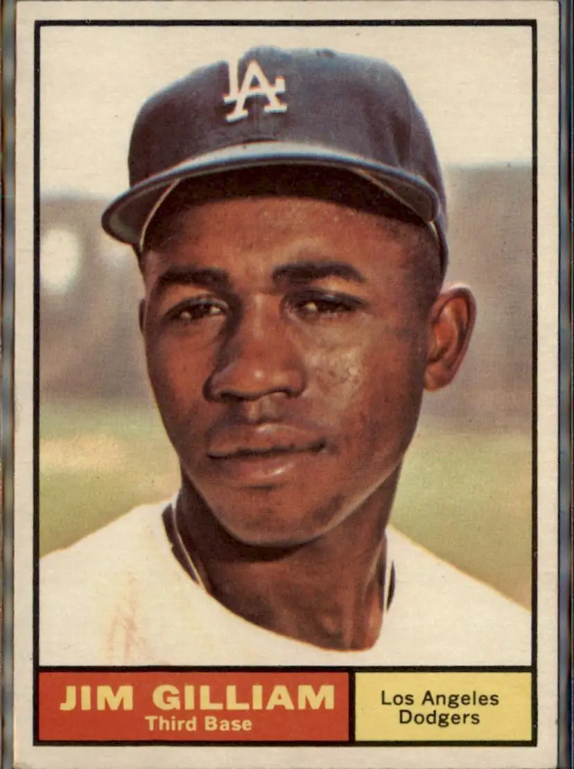 1961 Topps #238 Jim Gilliam - ( ) - Los Angeles Dodgers
