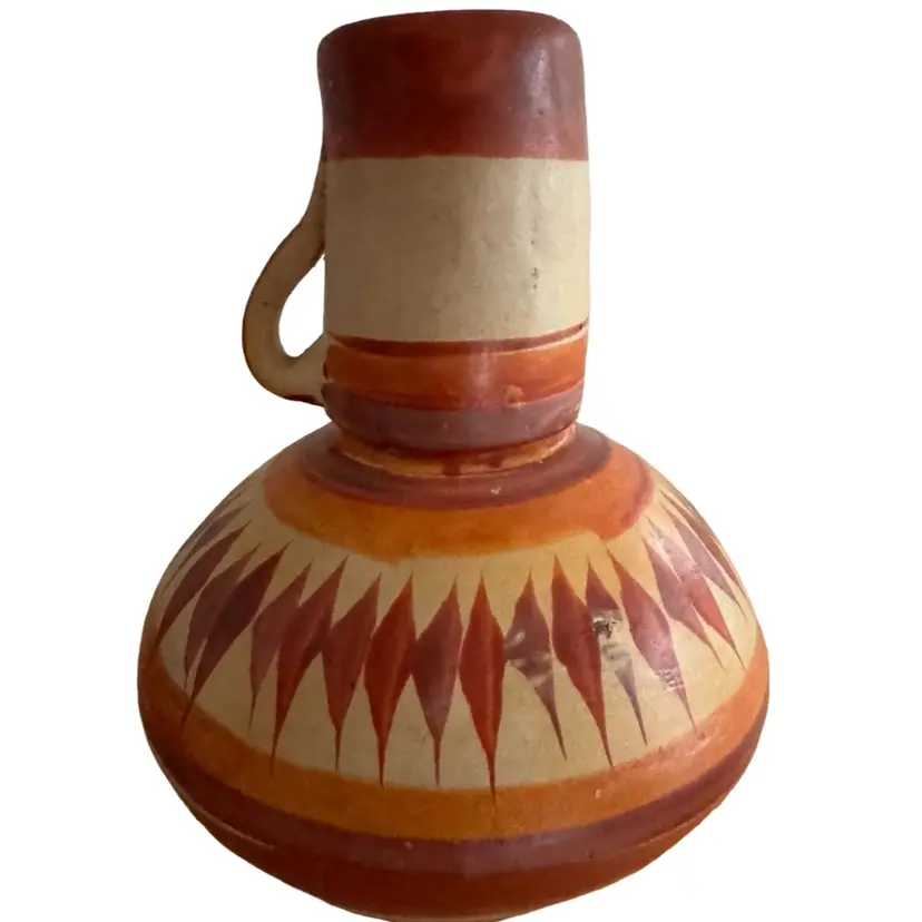 Handmade Mexican cantaro Water Jug and Taza