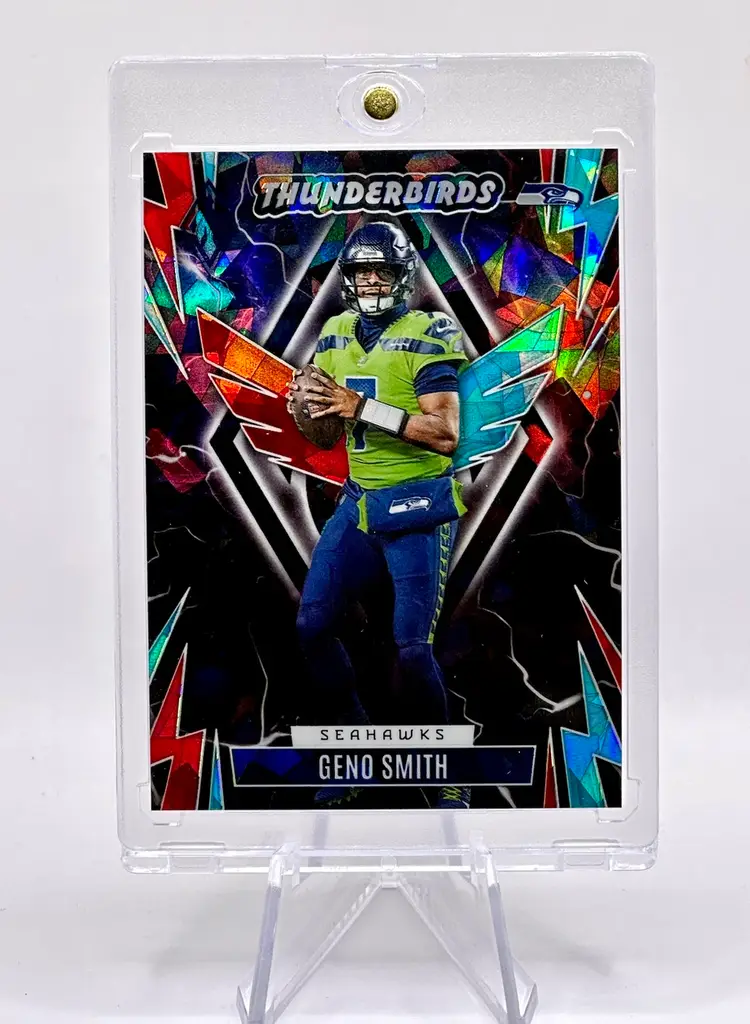 Geno Smith 2023 Phoenix THUNDERBIRDS Cracked Fire & Ice Prizm Numbered /35 Seattle Seahawks