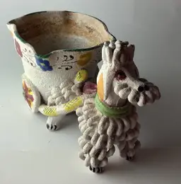 Pottery Poodle Italy Planter