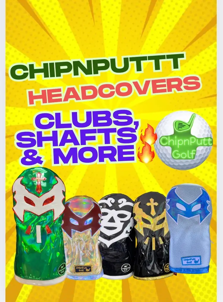 🔥ChipnPutt Golf  luchador Headcovers🔥shafts , Hats & Clubs 🔥