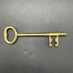 Solid Brass Skeleton Key Large Paperweight Vintage Home Decor