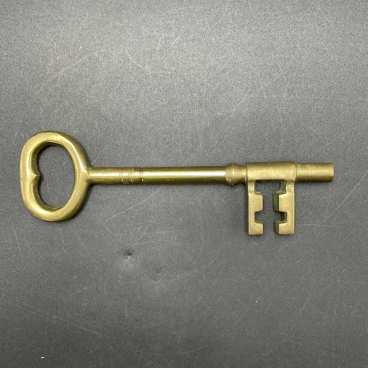 Solid Brass Skeleton Key Large Paperweight Vintage Home Decor