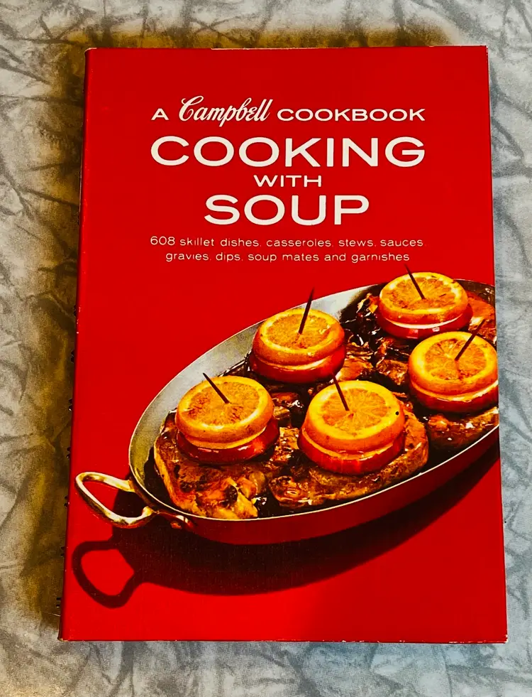 Vintage Campbell’s Cooking With Soup Cookbook. 