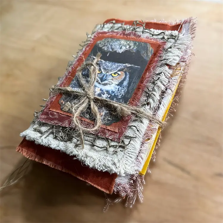 Bernard (One of a kind fall owl junk journal)