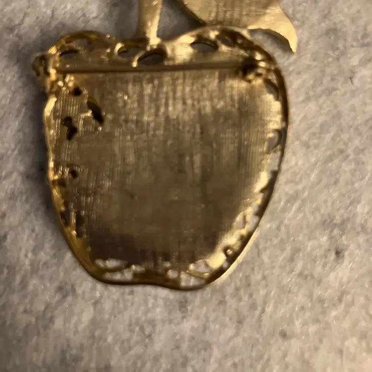 Vintage Purple Swirl & Rhinestone Brooch