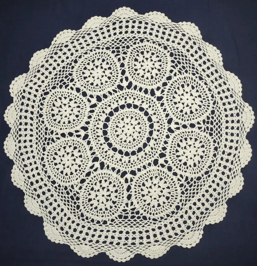 21" heavy cotton doilie - white - 26CG08 181