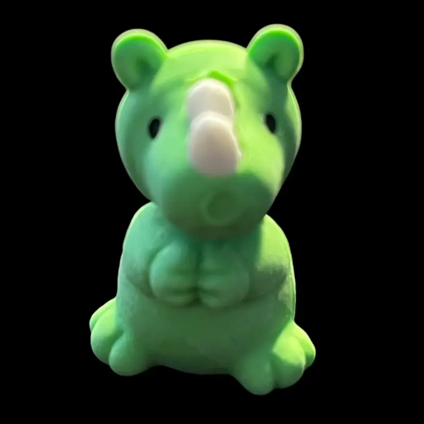Rubber Miniature Animal As Shown In Picture Rhino Dinosaur