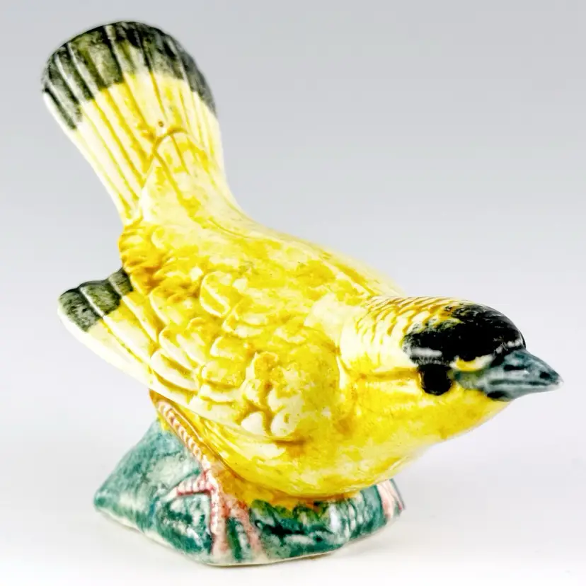 Stangl Pottery Wilson's Warbler Yellow Bird Figurine, Vintage Made in USA