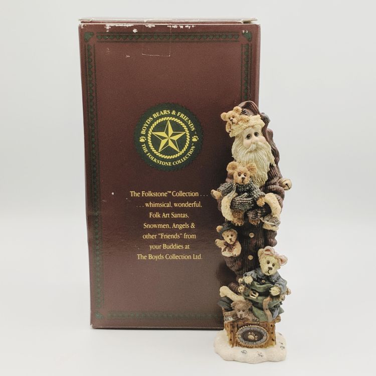 Vintage Boyds Bears Folkstone Collection Bearly Nick and Buddies 28001 Figurine