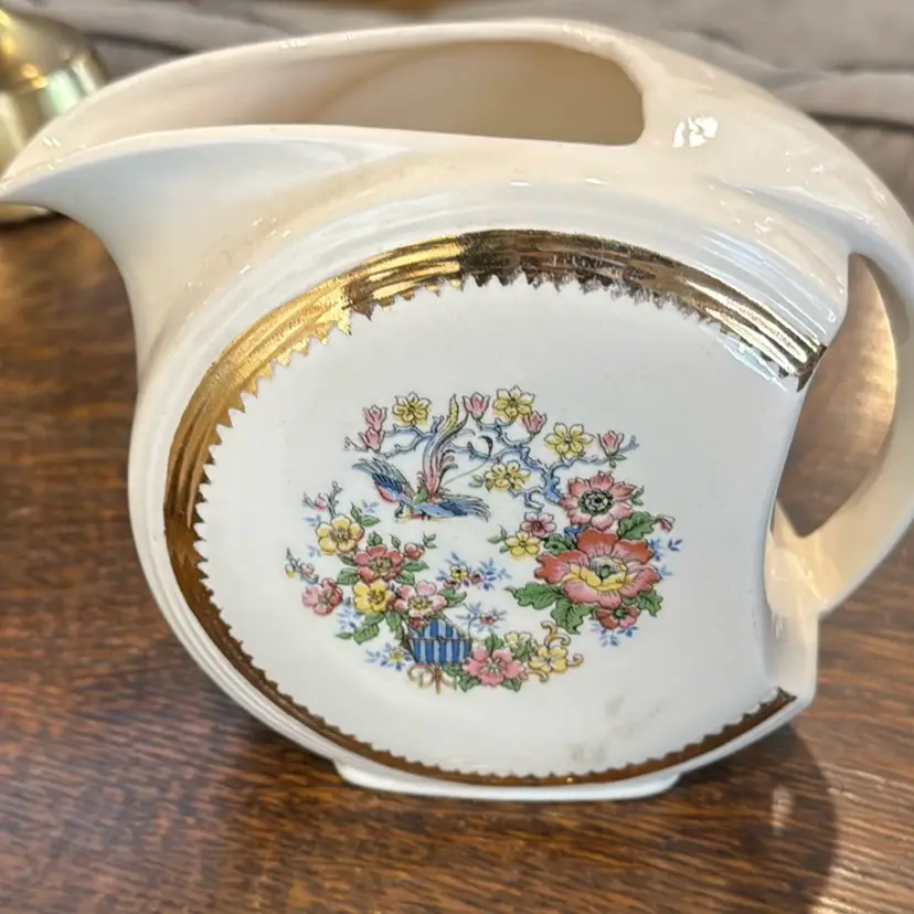 Art Deco New Hall Hanley Hand Painted Porcelain Pitcher