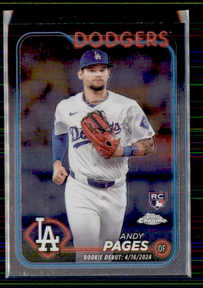 Andy Pages 2024 Topps Chrome Update #USC186 - Los Angeles Dodgers - (130-21)