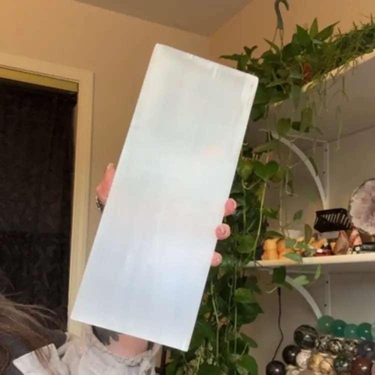 Selenite Plate Rectangle Xl