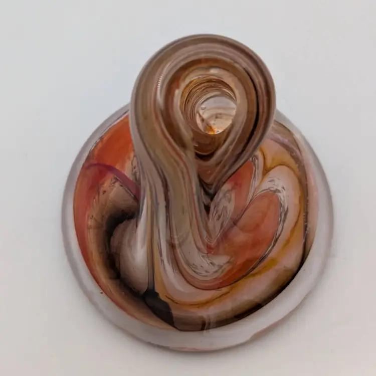 Studio Art Glass  Pen / Pencil Holder Paperweight Beautiful!