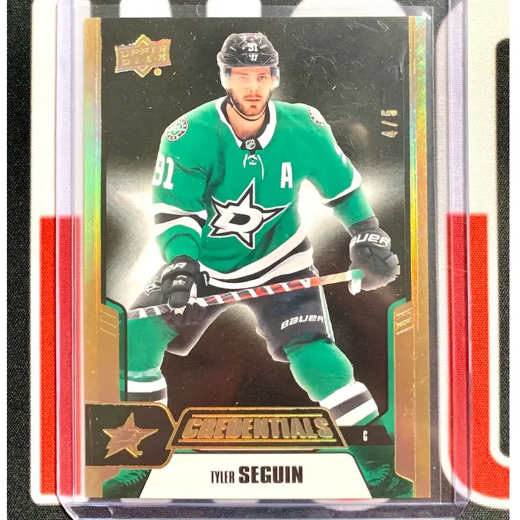 Tyler Seguin 2019-2020 Upper Deck Credentials Black /5 Refractor Dallas Stars