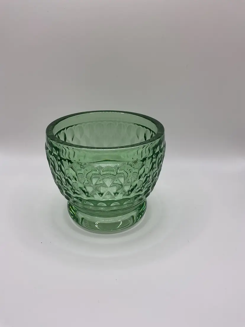 Villeroy & Boch Boston Pattern, Small Green Bowl/ Votive Candle Holder