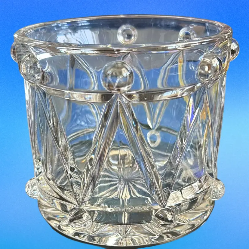 Crystal Drum Bowl/ Vase