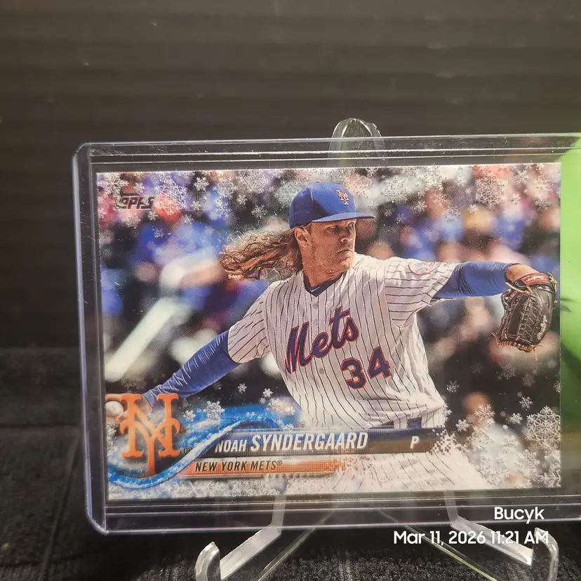 2018 Topps Holiday Metallic Flakes - Noah Syndergaard New York Mets
