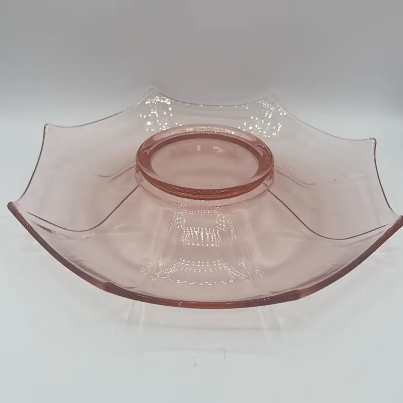 Pink Depression Glass Dish