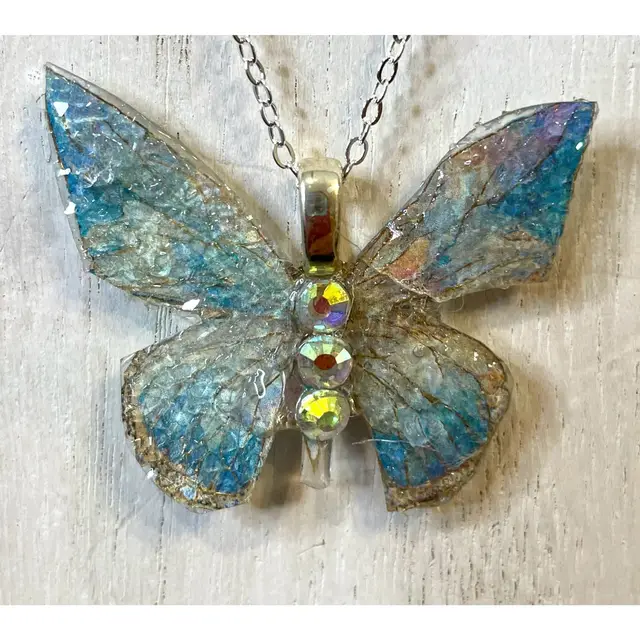 Resin Butterfly Pendant