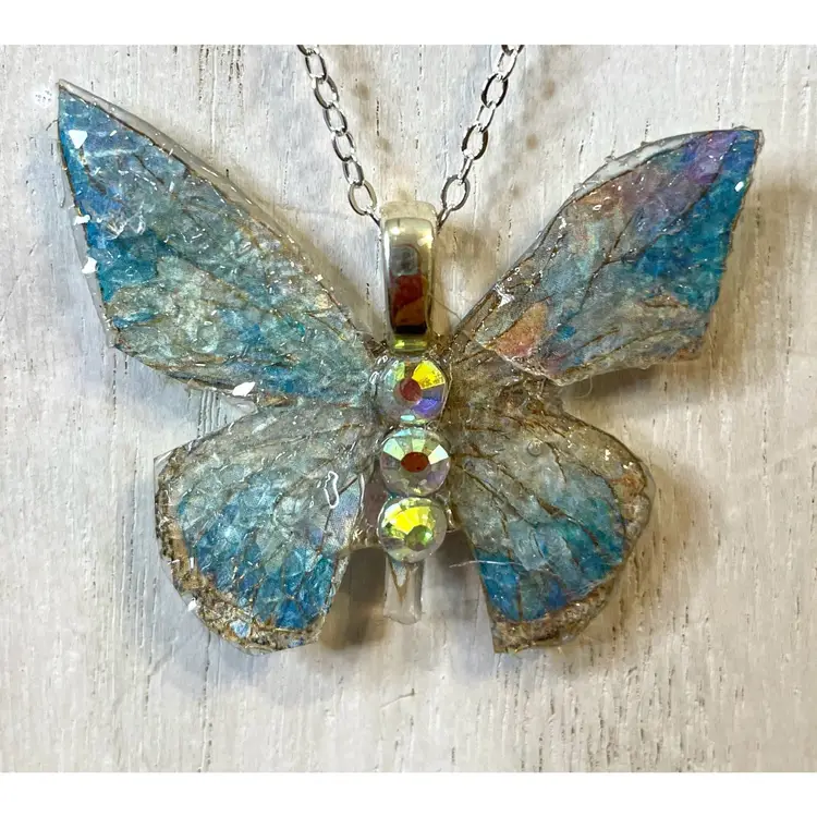Resin Butterfly Pendant