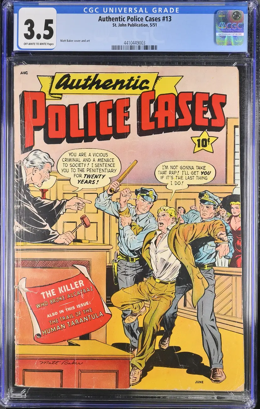 Authentic Police Cases #13 CGC 3.5