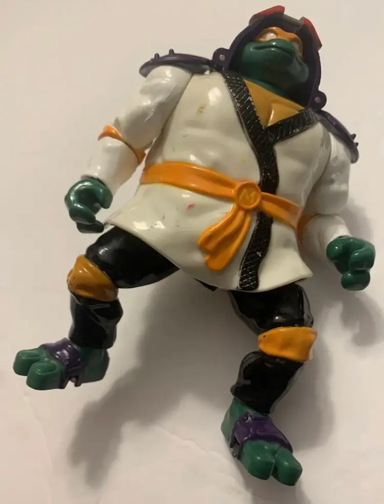 1993 TMNT  Michelangelo Karate Samurai Action Figure Vintage Rare Y2K