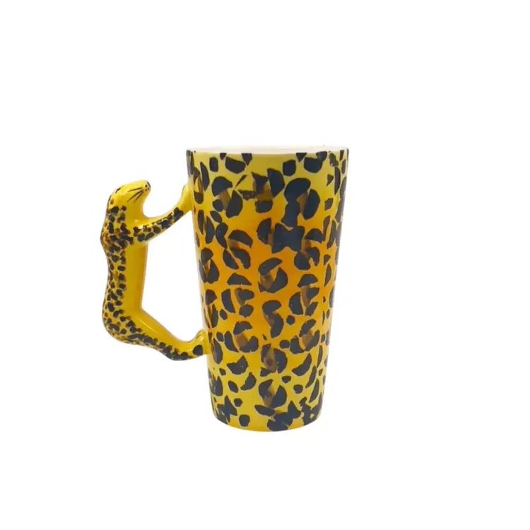Cheetah Latte Cup Coffee Mug