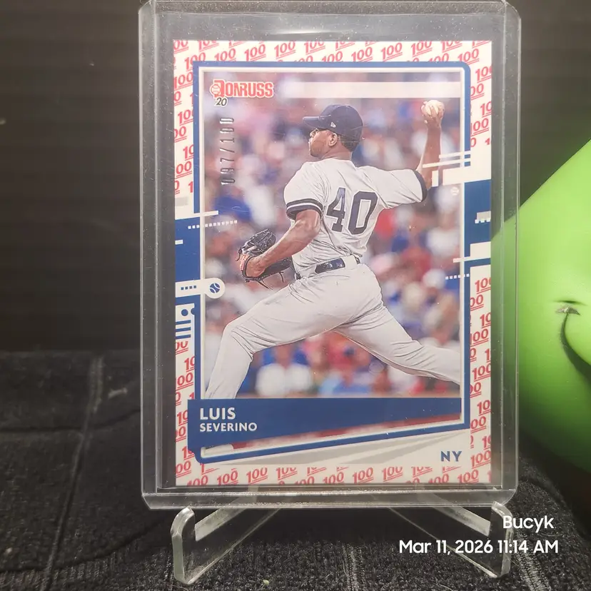 2020 Donruss 100 - Luis Severino New York Yankees 97/100