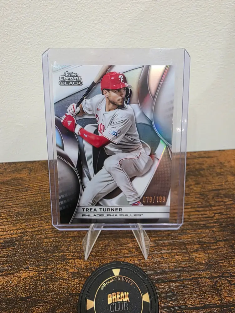 Trea Turner 2025 Topps Chrome Black