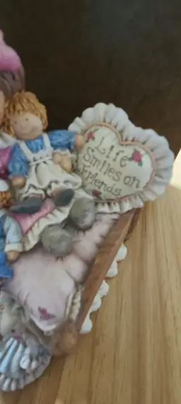 Vintage The San Francisco Music Box Company Life Smiles On Friends