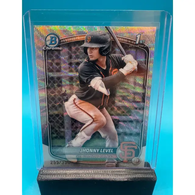 Jhonny Level 1st Bowman Chrome Wave Refractor /350 San Francisco Giants