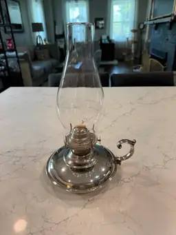 Silver Plate Oil lamp
