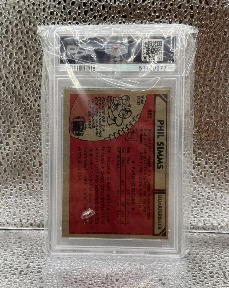 Phil Simms - 1980 Topps - New York Giants