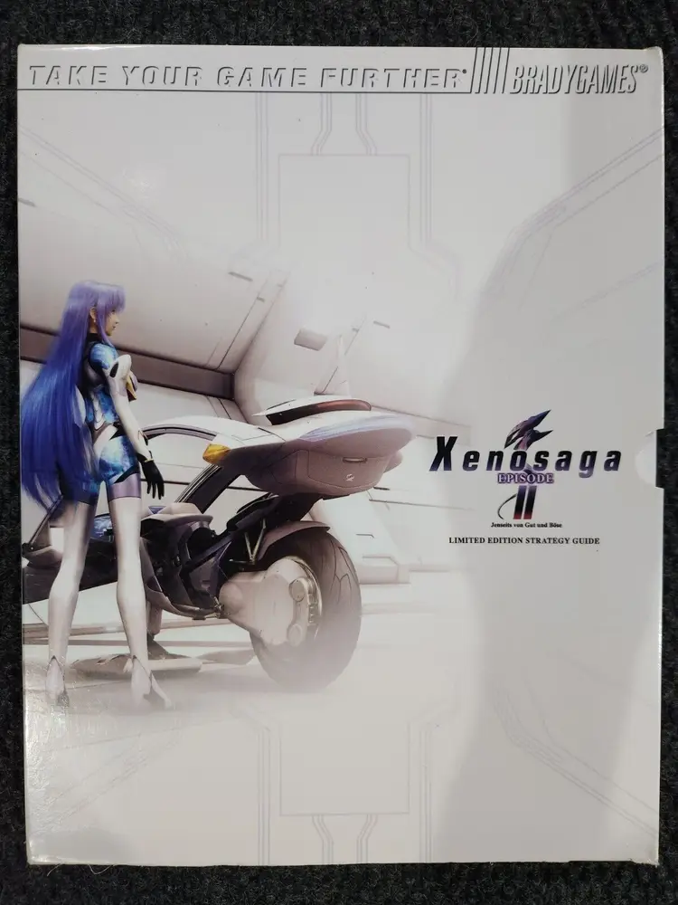 XENOSAGA Episode II Brady Games Limited Edition Strategy Guide w/ Poster