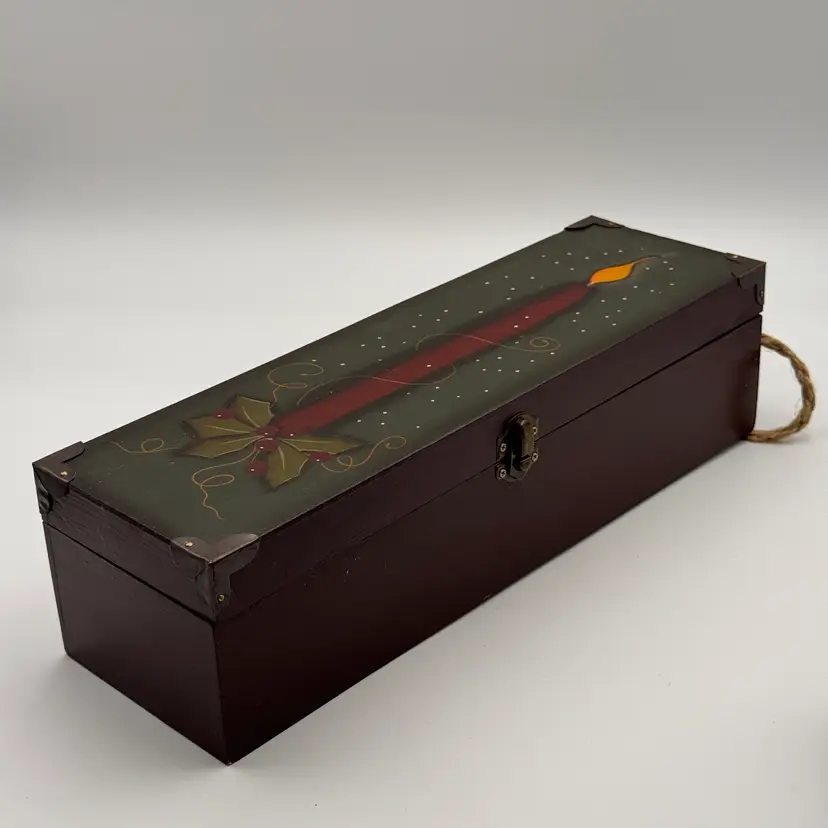 Hand Painted Candle Box