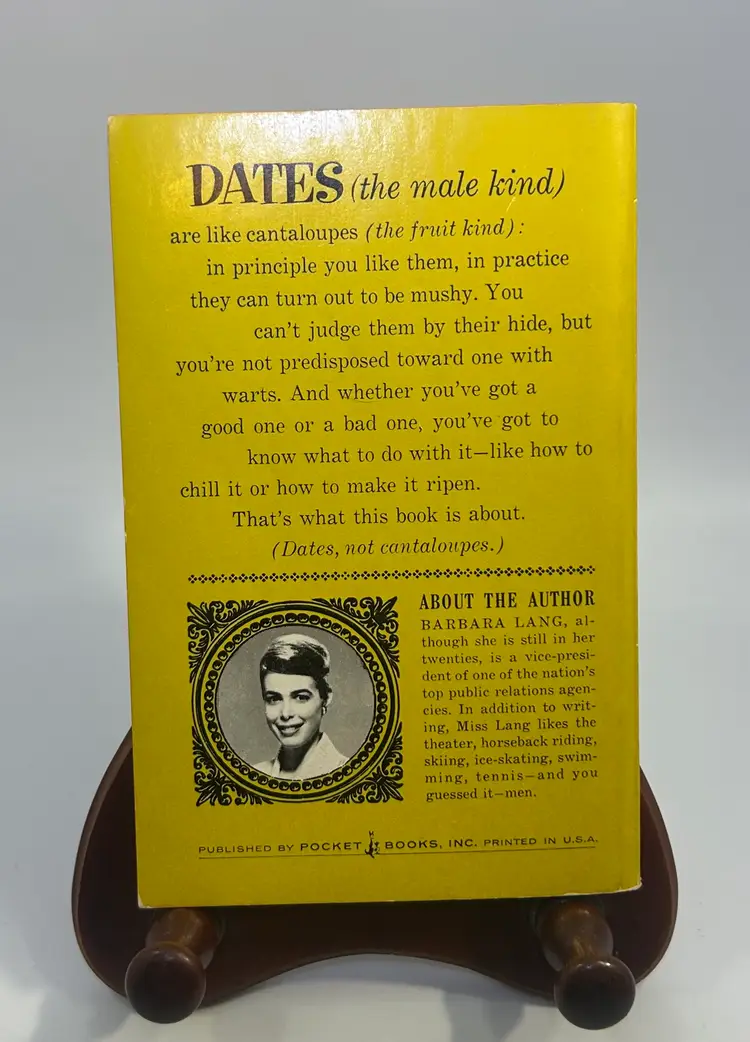 Vintage 'Boys & Other Beasts' by Barbara Lang Paperback Pocket Book 1965