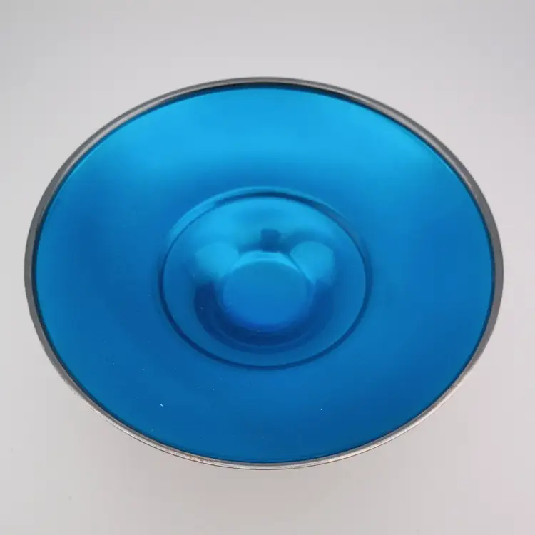 Oneida Silversmiths vintage enamel compote