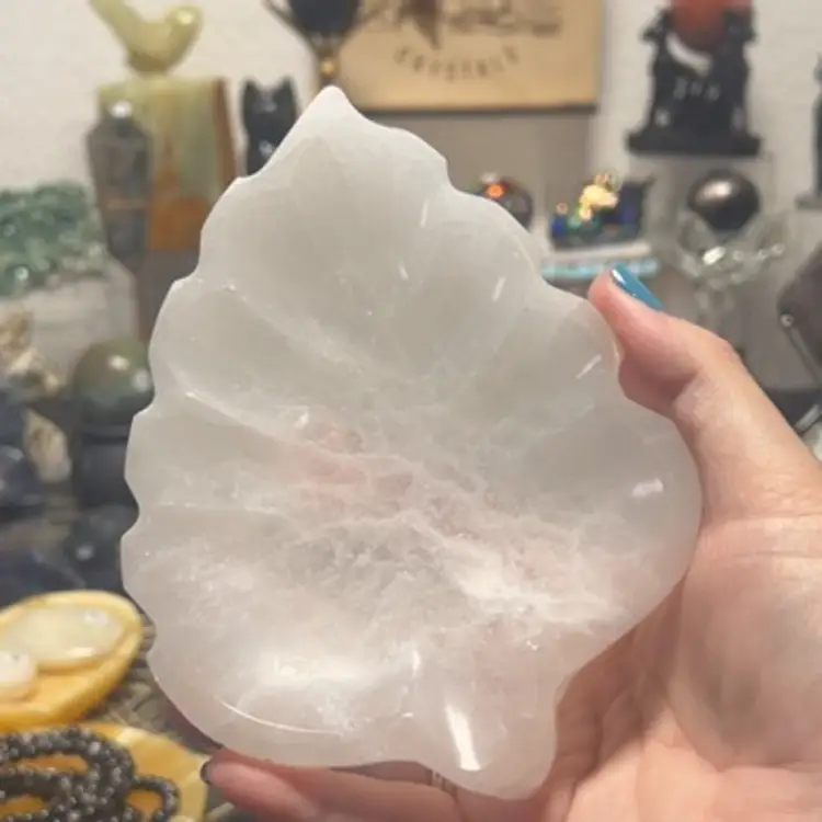 Selenite Pinecone Bowl