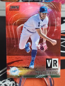 Trevor Bauer 2021 Topps Stadium Club Chrome Virtual Reality VR-17 Red 2/5
