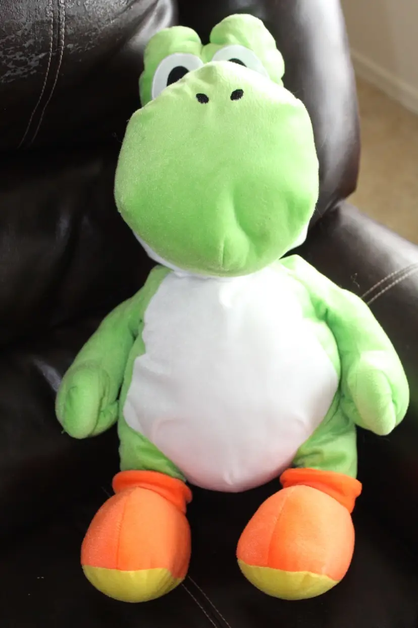 Nintendo Super Mario YOSHI Pillow Plush 20" Stuffed Toy with Secret Pocket 2019