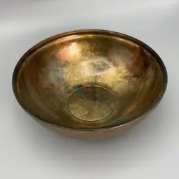 Sand & Water 5 1/2" Glass Bowl - Black and Copper